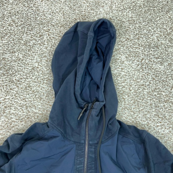 Lululemon Jacket Men Small Blue Hooded Full Zip Dispatch Hoodie Athletic Running - Picture 2 of 9